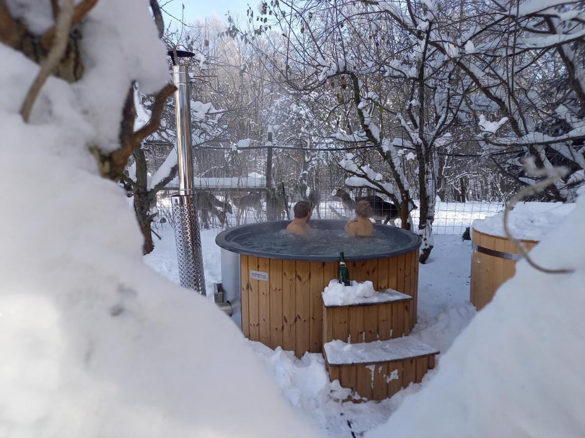 Ferienwohnung Wellness Vejminek Na Farme U Koni Milesov Exterior foto